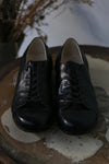 Aviva Jifei Xue x Shoe&Sewn "Brooklyn" sheepskin/buffalo leather shoes AJX-PJFX1-HEI Black/buffalo leather